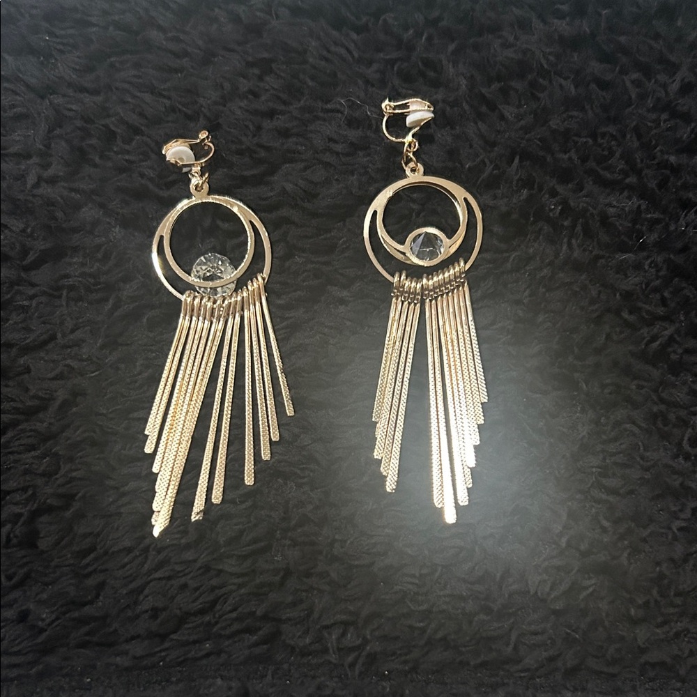 Elegant Gold Dangle Earrings